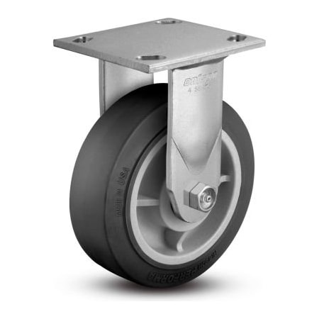 Colson Colson 8" Caster with Rigid Plate, 4" x 4-1/2" Plate, 675 Lb. Capacity 4.08198.455.2